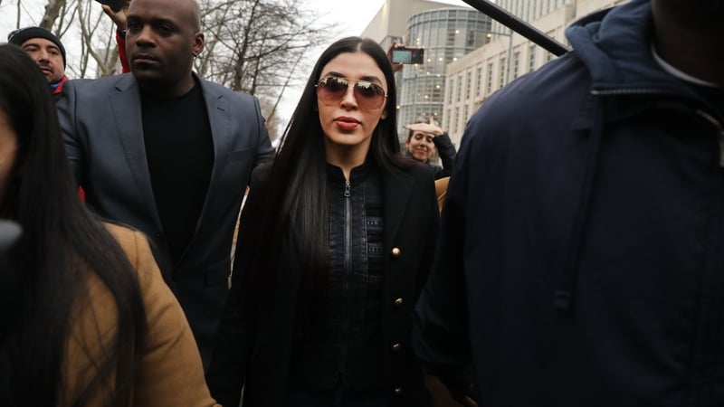 Emma Coronel Aispuro apologised to the court in Spanish today before the sentenced was announced