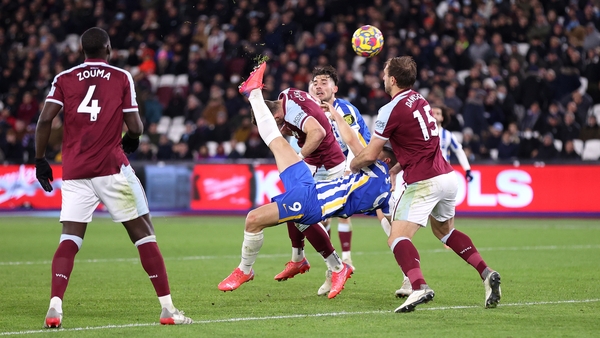 Neal Maupay scored a spectacular equaliser