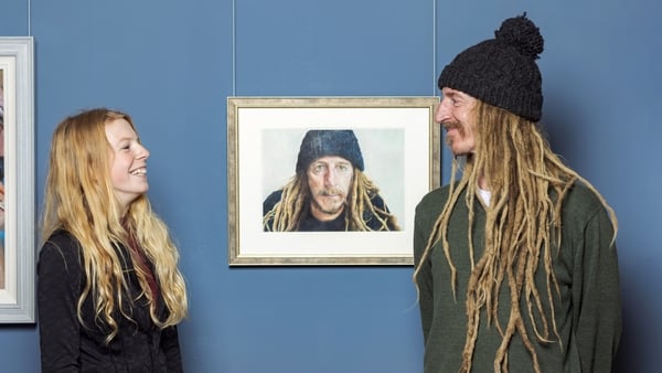 Della Cowper-Gray with her father at the National Gallery of Ireland (Pic: Abe Neihum)