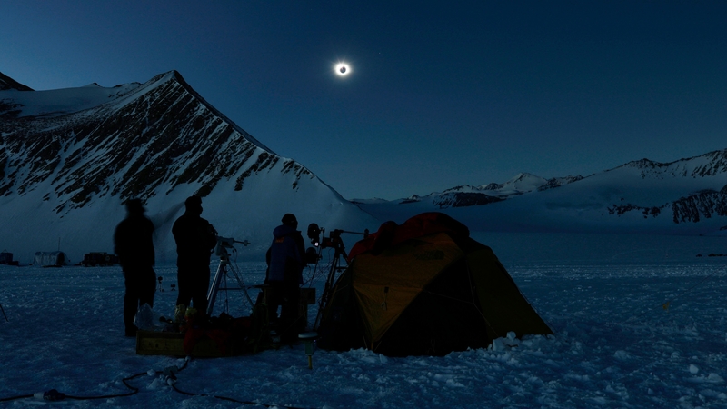 Totality was visible only in Antarctica, experienced by a small number of people (Pic: AFP photo/Imagen Chile/ Felipe Trueba)