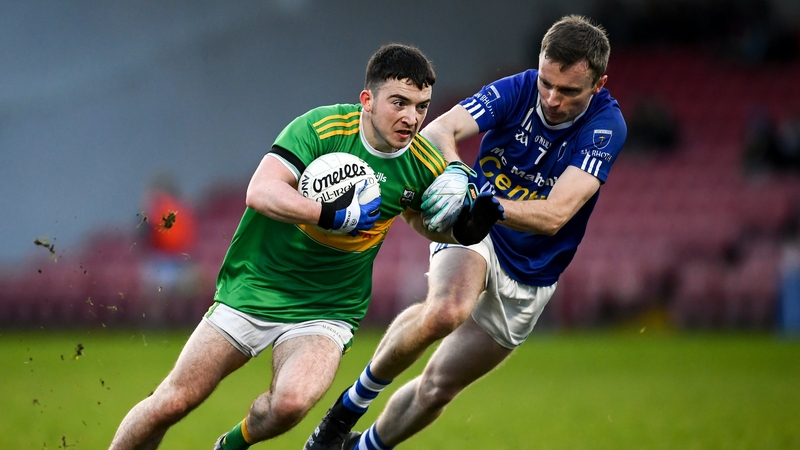 Conleth McGuckian in action against Paul Sherlock