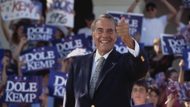 Bob Dole challenged incumbent President Bill Clinton in 1996 but was unsuccessful