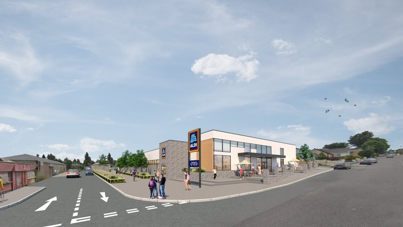 An artist's impression of the new Aldi store in Kanturk, Co Cork