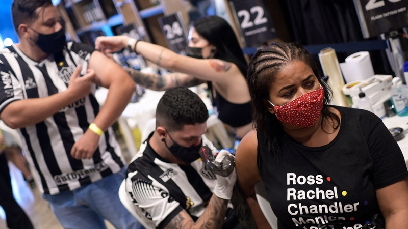 Atletico Mineiro fans got tattoos to celebrate winning the championship for the first time since 1971