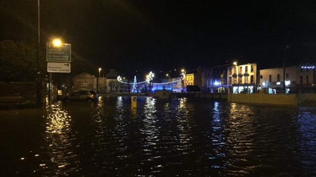 Tidal flooding in Bantry this morning (Pic: Karlis Dzjamko)