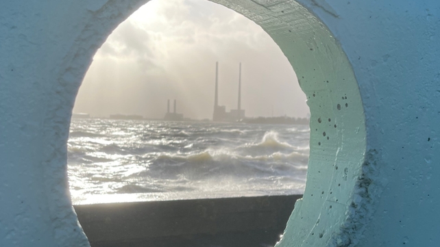 Sunshine and storms - the view of Dublin's Poolbeg Towers from Clontarf (Pic: David Doulas)