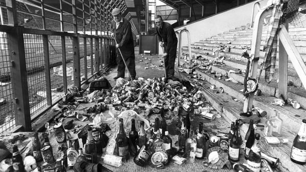 The big clean-up the morning after the night before. Photo: SSPL/Getty Images