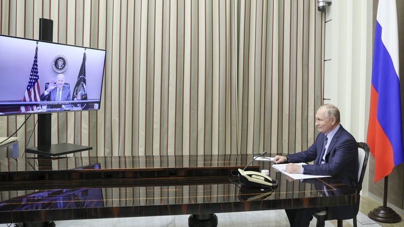 Joe Biden and Vladimir Putin held a virtual meeting this afternoon