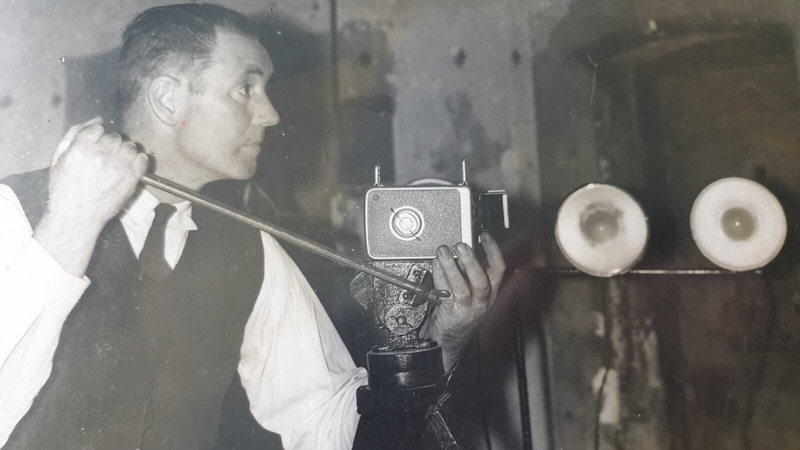 Fireman Leslie Crowe is the subject of Nuala O'Connor's film 'Camera Tripod Bicycle'.