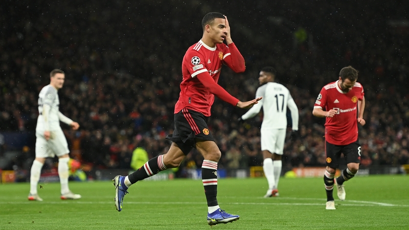 Mason Greenwood celebrates his goal against Young Boys
