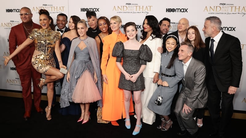 The cast and crew of And Just Like That... at the premiere at New York's Museum of Modern Art on Wednesday night