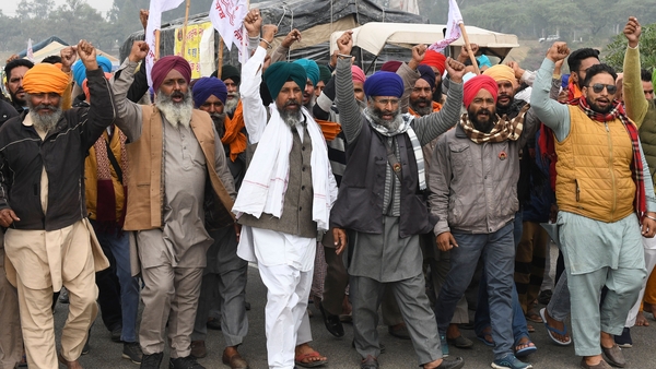 Thousands of people have been camped on the outskirts New Delhi since last year