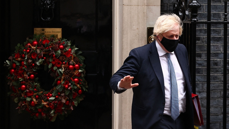 British Prime Minister Boris Johnson faced intense pressure after a video emerged of his aides joking about holding a Christmas party at Downing Street last year. Photo: Adrian Dennis/AFP via Getty Images