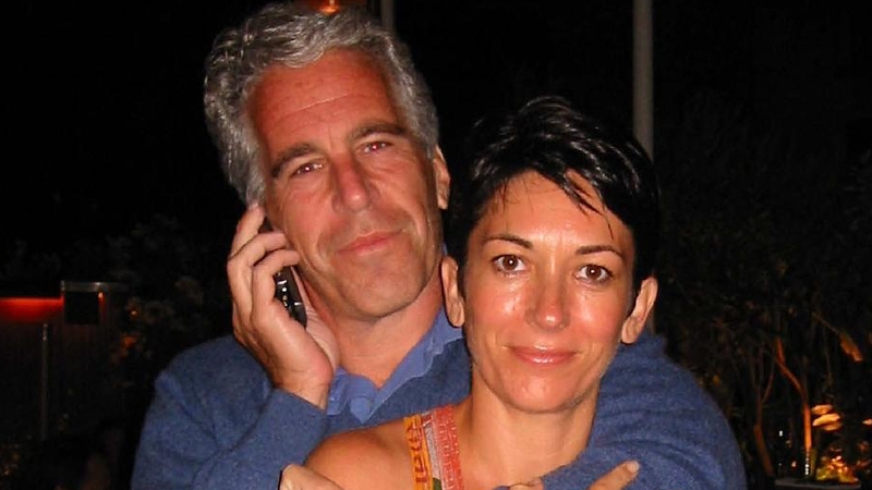 Jeffrey Epstein and Ghislaine Maxwell in an image released by the US Department of Justice