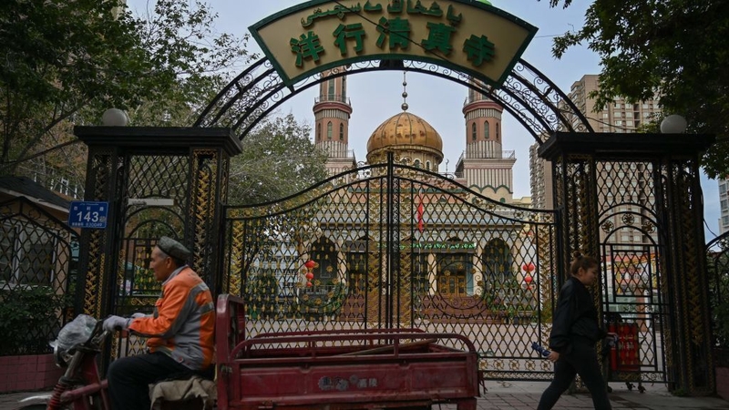 A mosque in Urumqi, the regional capital of Xinjiang