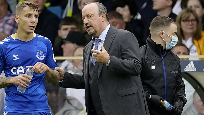 Relations are believed to be frosty between Lucas Digne (L) and Rafa Benitez