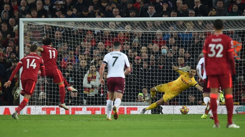 Mo Salah scores from the penalty spot