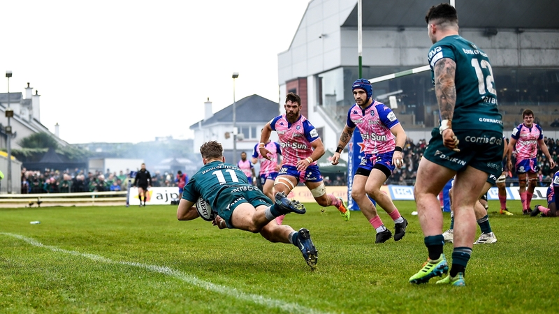 John Porch scores Connacht's second try