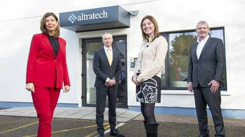 Denise Sidhu, Partner at Kernel Capital; Leo Clancy, CEO of Enterprise Ireland; Dr Tara Dalton, CEO of Altratech and Cyril Maguire, Managing Director, Infinity Capital