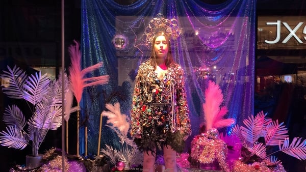The window display in Henry Street aims to raise awareness of waste management