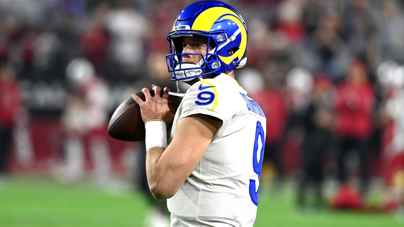 Matthew Stafford threw three touchdown passes in the NFC West battle