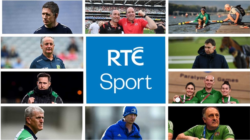 Clockwise from top left: Cathal Murray, Brian Dooher and Feargal Logan, Dominic Casey, Henry de Bromhead, Neill Delahaye, Zaur Antia, Leo Cullen, John Kiely, Stephen Bradley and Eamonn Murray.