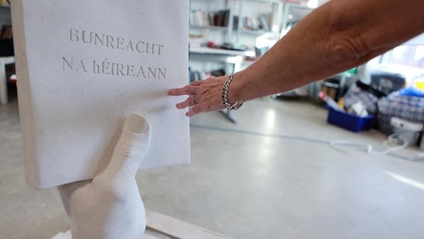 The Left Arm of Commerce is the first permanent art piece by Jesse Jones