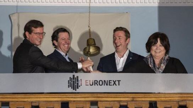 Jim Joyce, CEO of HealthBeacon, Laurence Flavin, CFO, Kieran Daly, CTO and Co-Founder and Mary Harney, Non-Executive Director and Senior Independent Director