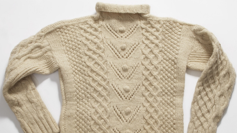 The Aran jumper has been in vogue on several occasions in recent years