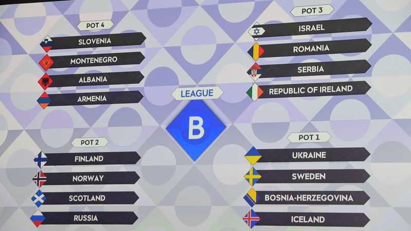 Ireland face Ukraine, Scotland and Armenia
