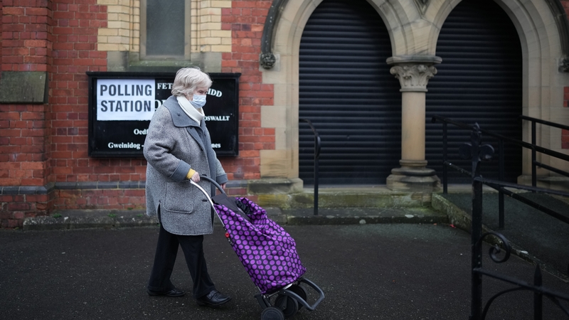 A voter in Shropshire early today