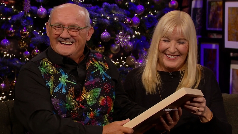 Brendan and Jennifer were presented with a lifetime achievement award from SVP on Friday's Late Late