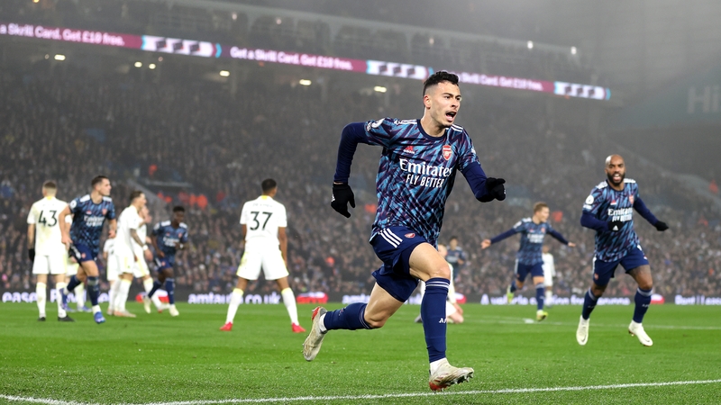 Gabriel Martinelli's first-half brace set the Londoners on their way