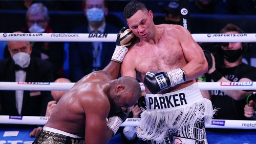 Parker and Derek Chisora exchange punches