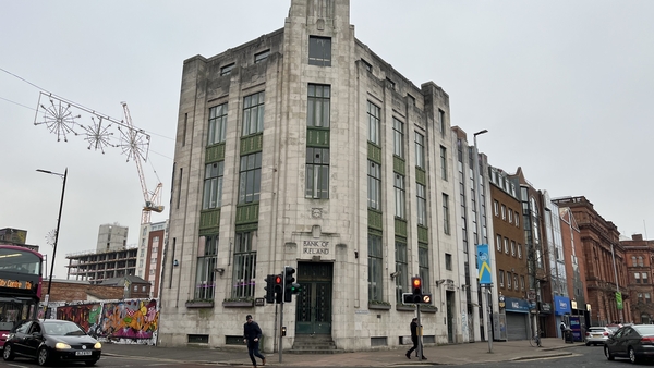 The former bank building was designed in the art deco style and listed because of architectural significance