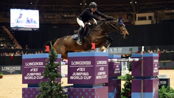 Conor Swail and Count Me In competing in Fort Worth