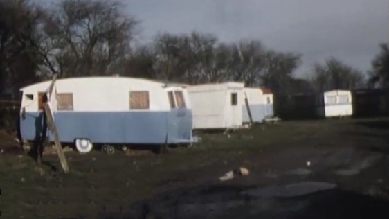 Kildare caravan site in 1977.