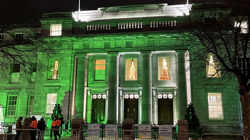 Cork City Hall went green for the Longest Night