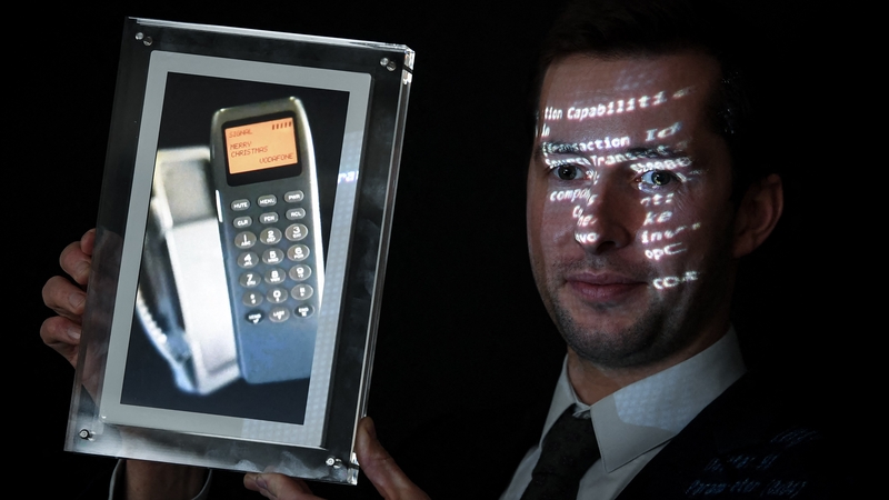 First text message sold for over €100,000 in a Paris auction house in 2021