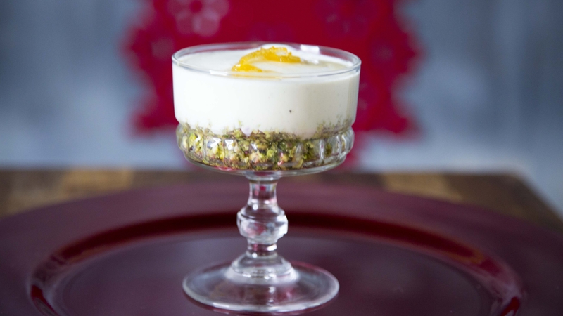 Kevin's vegan pistachio lemon cheesecake: Today