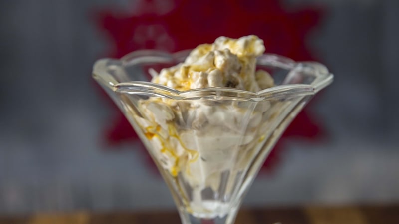 Mincemeat meringue fool & whiskey caramel: Today