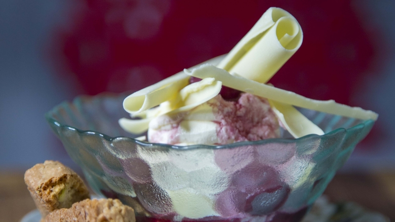 Paul's crimson grape cheesecake: Today