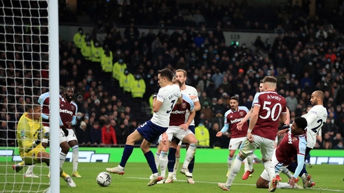 Lucas Moura prodded home Spurs' second