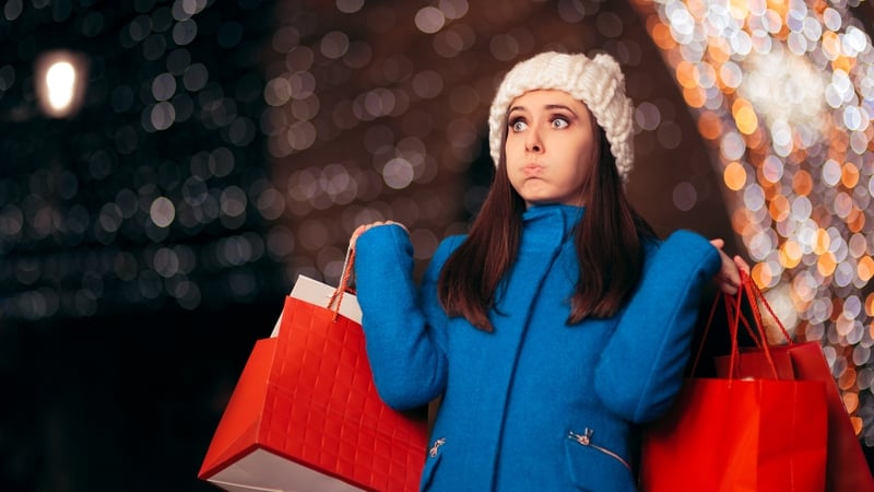 The average Irish shopper spent almost €1,200 last Christmas. Photo: Getty Images