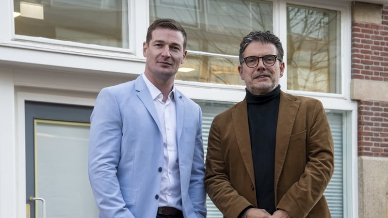 Freshly Chopped's Brian Lee and Hans Wingender, the managing director of Fresh Food Fast Company