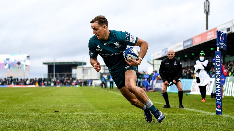 Porch crossed for a try in each of Connacht's Heineken Champions Cup games against Stade Francais and Leicester Tigers