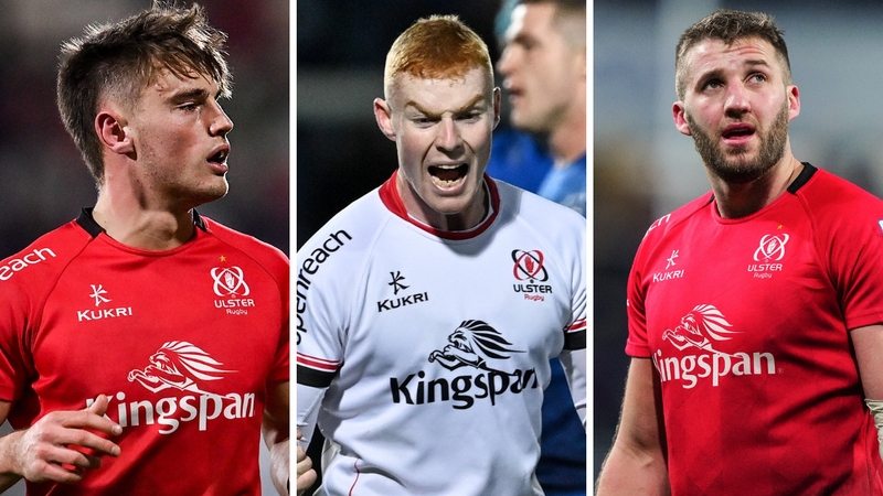 Ethan McIlroy (left), Nathan Doak (centre) and Stuart McCloskey (right) have all signed new contracts