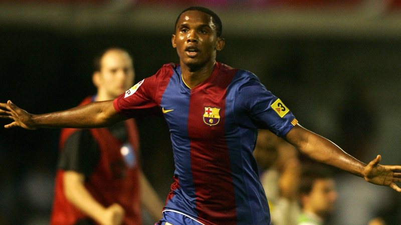 Samuel Eto'o in action for Barcelona back in 2006.