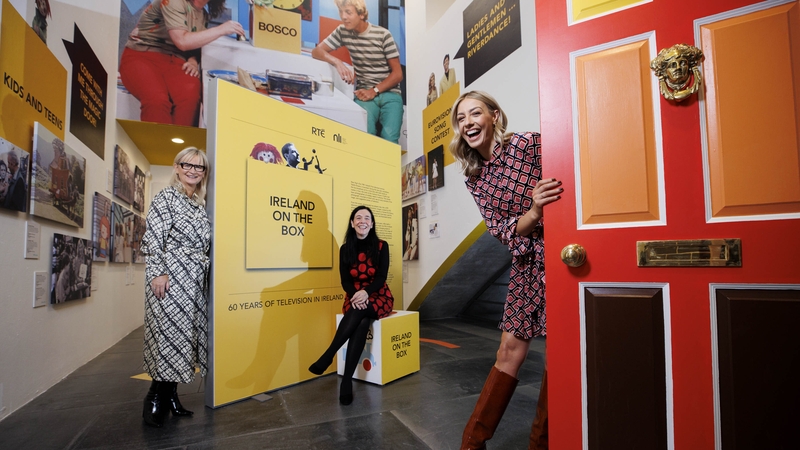 (L-R) Dee Forbes, Director-General, RTÉ; Sandra Collins, Director, National Library of Ireland; and Bláthnaid Treacy, RTÉ presenter, at the exhibition in the National Photographic Archive, Temple Bar, Dublin Photos: Andres Poveda