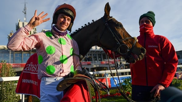 Patrick Mullins celebrates with Sharjah